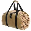 Firewood Log Carrier Bag Waxed Canvas Log Holders Security Strap for Camping