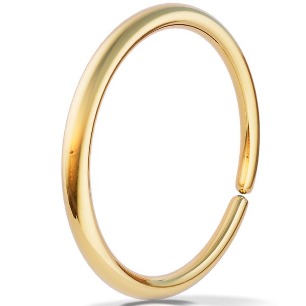 Gold Helix Hoop - Handmade 8mm Hoop - Hypoallergenic Dainty 18 Guage 14k Gold Cartilage Earring Gold Piercing Hoop