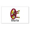 CafePress Darts Game Sticker Rectangle Bumper Sticker Car Decal