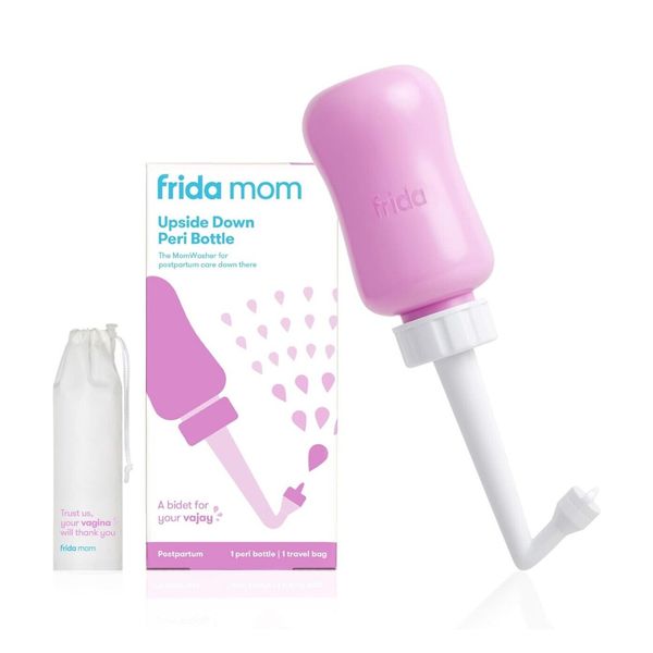 Frida Mom Upside Down Peri Bottle for Postpartum Care, Portable Bidet