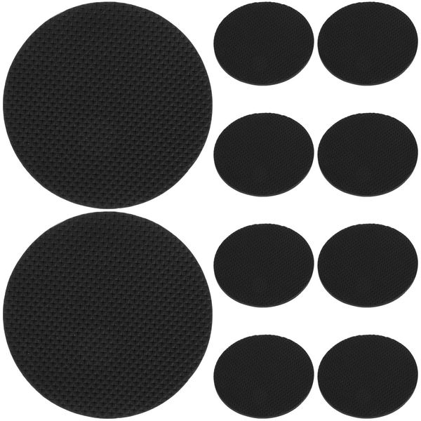 Toddmomy 10pcs Billiard Pool Table Leg Shims 8.6cm Thickness Billiard Pool Table Foot Pads Rubber Pool Table Leveler for Pool Table Furniture Black