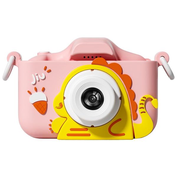 Kids Camera Toys for 3-12 Years Old Boys and Girls with Protective Silicone Cover,Christmas Birthday Gifts with 32GB SD Card Little Monster Pink