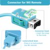OSTENT Motion Based Wired Nunchuck Controller for Nintendo Wii Console Video Game Color Blue