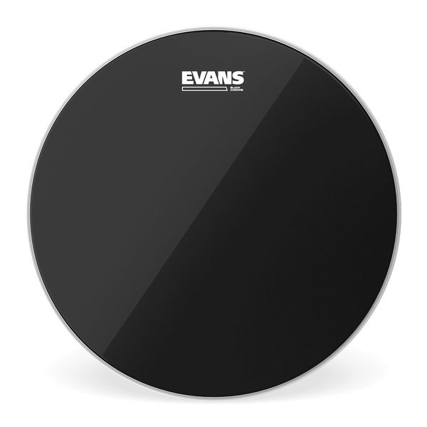Evans TT06CHR Black Chrome Tom Fur (6 Inches)
