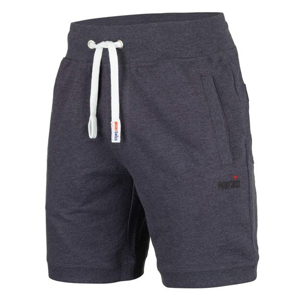 Mount Swiss Kurze Freizeithose Herren Luca I Kurze Sweatpants Herren mit Taschen und Tunnelzug I Kurze Hose Übergröße I Bequeme Sport Shorts Farbe: dunkelblau, Gr. 3XL