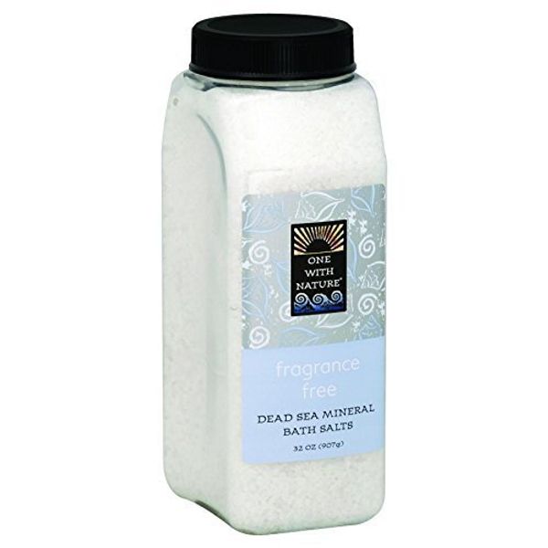 ONE WITH NATURE Bath Salt Detox FRAG Free, 32 OZ