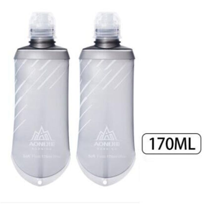 600ml Folding Silicone Water Bottle Large Capacity Lightweight