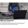 Rockville M25 BLACK 25 Key USB Wireless MIDI Keyboard Controller With Bluetooth