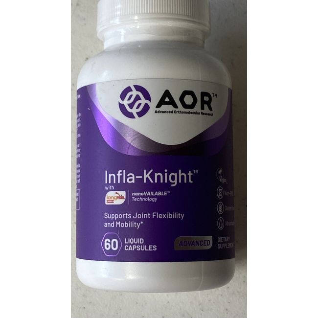 AOR Infla-Knight With Longvida 60 Capsules Supports Joint Flexibility & Mobility