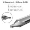 8 PCS Center Drill Bits Set, Countersink Tools for Lathe Metalworking 60 Degr...