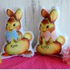 Personalized Stuffed Bunny Rabbit Pillow, Easter Gift for Babies and Children