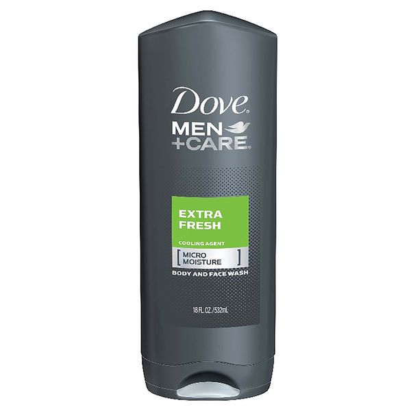 Dove Men+Care Body Wash, Extra Fresh, 18 Fl Oz(Pack of 3)