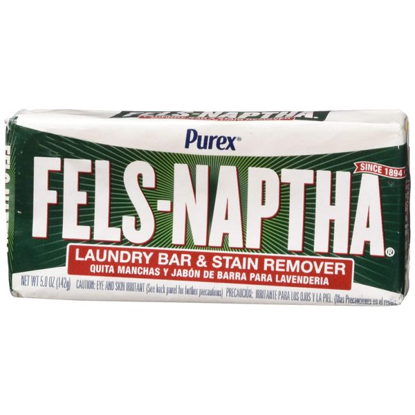 Fels Naptha Laundry Bar and Stain Remover, 5.0 Oz