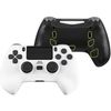 Unique Pure Color Replacement Shell (DTC) Designed for eXtremeRate PS4 Controller JDM-040/050/055, Upgrade Board & Ergonomic Shell & Back Button & Trigger Stop (Controller Not Included) 【White】