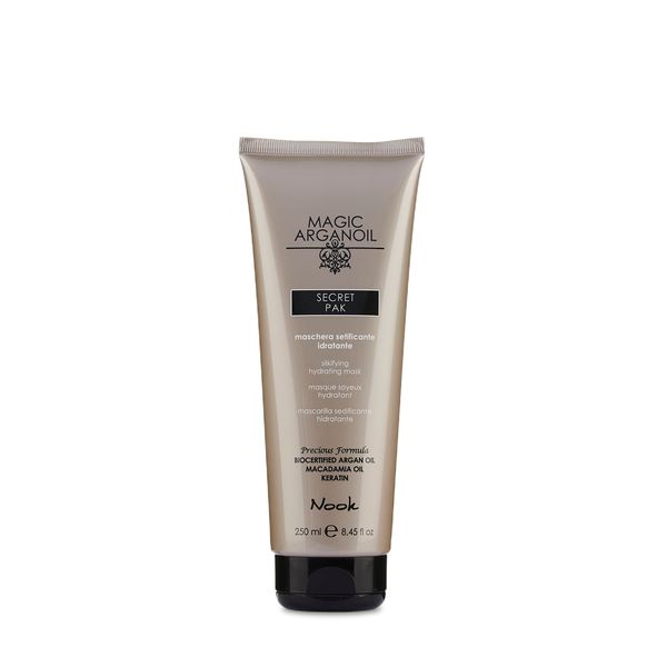 NOOK PAK SECRET MASK SEDIFICANT MOISTURISING MASK argan oil, keratin and macadamia oil 250 ml NICHEL CHROME COBALTO TESTED