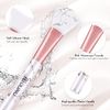 2 Pcs Silicone Face Mask Brush, DUAIU Face Mask Brushes Facial Mud Mask Applicator, Hairless Makeup Brush Masks Applicator Spatula for Mud, Clay, Charcoal Mixed Mask Make Up Tools