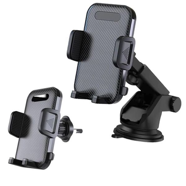 Generic E-Z Grip Universal Car Phone Holder with Swivel and Adjustable Base, Black