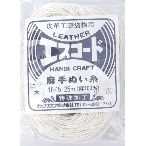 kanagawa hand-sewn thread esuko-do No. 16 Chunky Natural 8619 – 01 