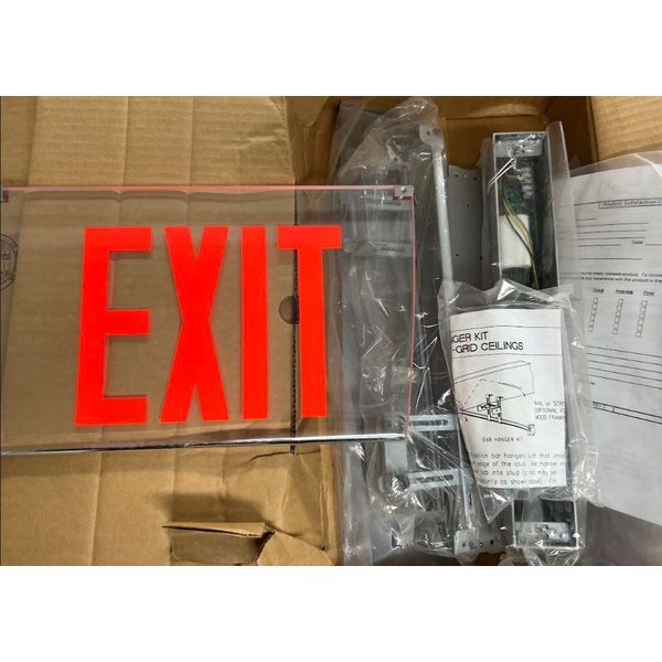 Philips LGN1RCASD2 120/277 VAC Electric LED Emergency Exit Sign Clear