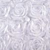 Anderson's White Satin Rosette Table Runner, 14 Inches x 9 Feet, Wedding Table Decorations