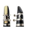 akindou Practice Introduction B Flat Clarinet Mouthpiece Set with Lead Ready to Use (Silver)