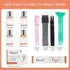 Eyebrow Lamination Kit,Professional Brow Lift Kit Premium Eyebrow Lift Kit Trendy Fuller Brow Look Semi-Permanent Tinting Make Brow Lifted Suitable Result Lasts 6 Weeks For Home Salon Makeup Use