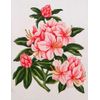 Pretty Pinks - Screen Printed Tapestry Canvas 14cm x 18cm
