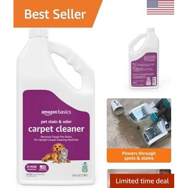 Pet-Safe Odor Eliminator & Upholstery Cleaner - Deep Cleaning Formula, 64 fl oz