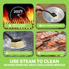 Barbecue Cleaning Brush Kitchen Outdoor Grill Cleaner w/Replaceable Head Black