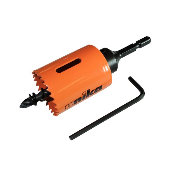 unika HSS-40TN High Speed Hole Saw No Brim 1.6 inches (40 mm)