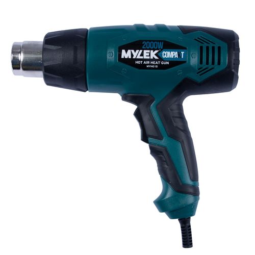 MYLEK Hot Air Heat Gun 2000W - Professional DIY Crafting, Paint Stripper, Shrinking PVC, Wrapping, Embossing, Thawing, Bending Plastic, 2 Temperatures Max 650°C, Accessory Kit & Safety Equipment