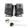 Kanto S2 Desktop Speaker Stands - 2 Pack - Vertical Tilt - Steel (Black)
