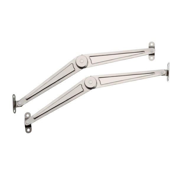 sourcing map Lid Support Hinge, 5.5 inch 1mm Material Thickness Lid Stay with Soft Close, 1 Pair