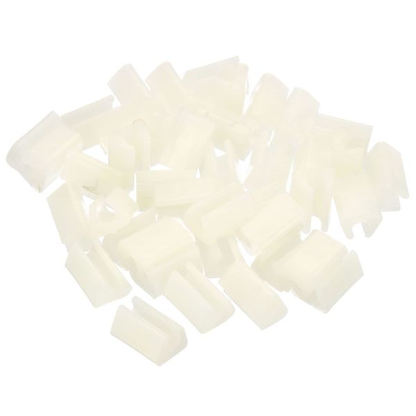 PATIKIL Kitchen Sink Rack Feet 40pcs 6mm Inner Diameter Plastic Sink Protection Replacement Legs for Kitchen Sink Grid, White