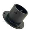 RopeServices UK 32mm Powder Coated Black Decking Rope Cup End, Deck Post End Fixing Post Fitting