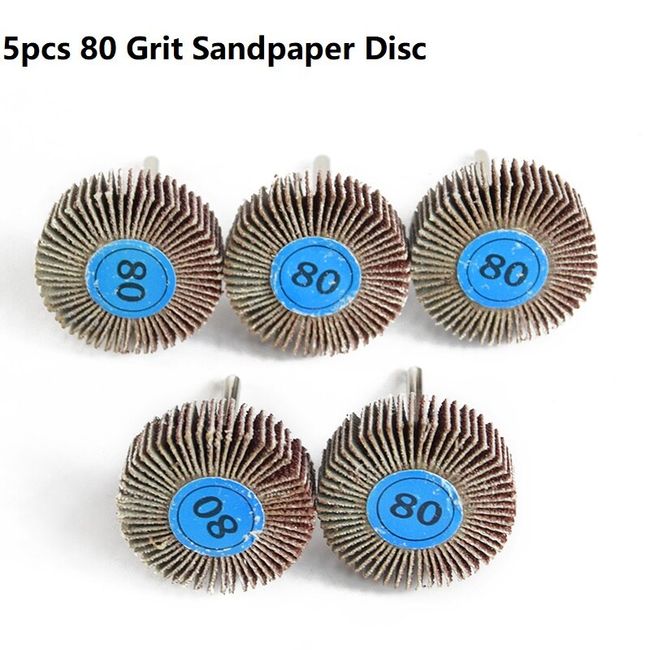 10 Pcs Flap Wheel Disc Sanding Drill Sandpaper Polishing Drill Bit