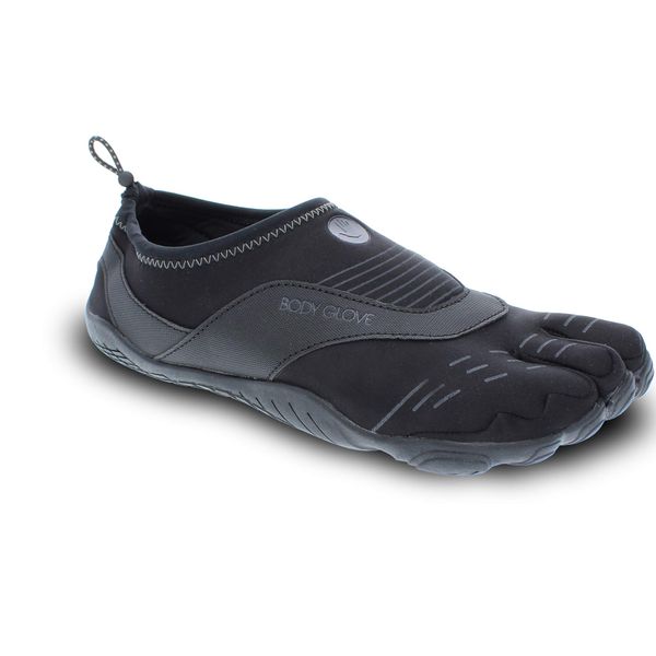 Body Glove Men's 3T Barefoot Cinch Water Shoe, Black/Black, 7