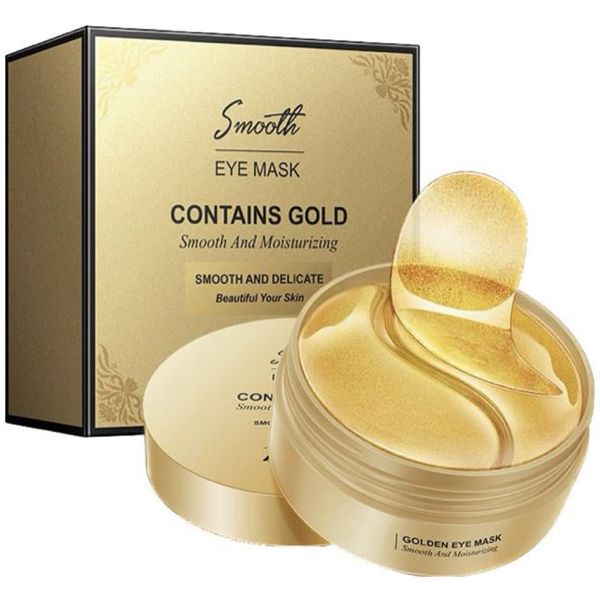 Gold Under Eye Patches-Eye Masks Skincare For Dark Circles-Gold Eye Mask-Under Eye Pads-Collagen Eye Patches For Puffy Eyes,Anti Wrinkle Patches,Cooling Eye Mask For Anti Aging Moisturise (24K)