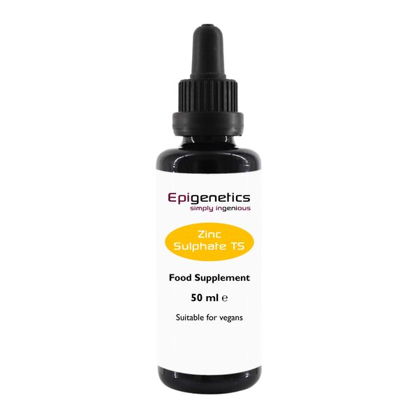 Zinc Sulphate 50ml | Ionic Zinc Mineral + Purified Water | UK Made Vegan Liquid | Premium UV Blocking Miron Violet Glass | 10mg Dose (2 Month Supply)