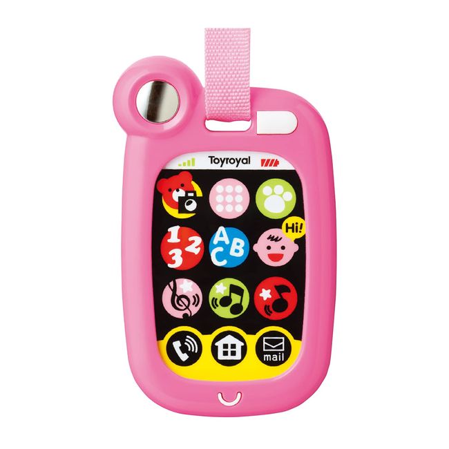 Toy Royal Smart Phone for Outing (Pink), Baby Smartphone (Toy that Produces Sounds / Luminous Toys), Portable, Educational Toys, Boys and Girls