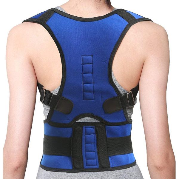 Smato Posture Belt, Hunched, Back, Supporter, Waist, Rib Tightening Belt, For Kids, Unisex (Blue, XXL)