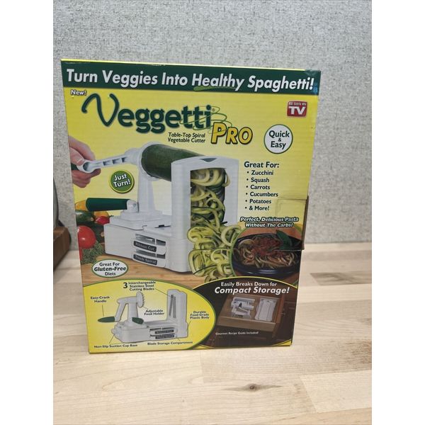 VEGGETTI PRO -  Spiralizer Vegetable Slicer Blade Pasta Vegetables Veggie - NEW