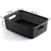 [ 8 Pack ] Plastic Storage Baskets - Small Pantry Organization and Storage Bi...