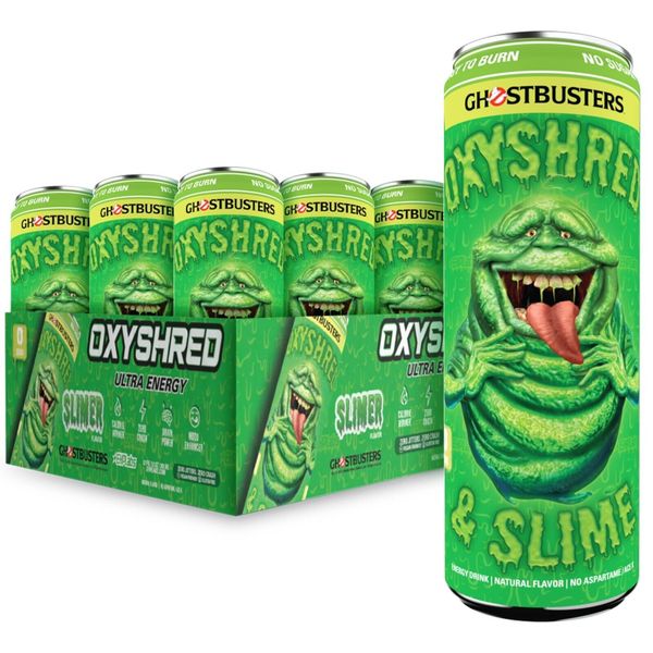 EHP Labs Ghostbusters Slimer OxyShred Energy Drink 11-Pack Case Sealed