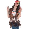 Hippie Fringe Vest- Brown | One Size-1 Pc
