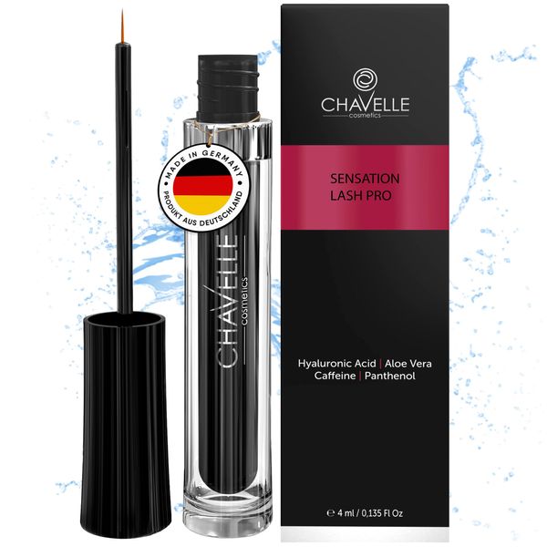 Chavelle Sensation Lash Wimpernserum - Eyelash Serum für lange Wimpern & dichte Augenbrauen - intensiv-Booster Wimpern Wachstum & Augenbrauen - parabenfrei