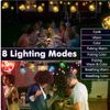 2025 NEW AvatarControls G40 Solar String 25LED 50FT MULTICOLOR&Warm White lights