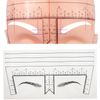 Guapa 50pcs/Pack Eyebrow Ruler with Brow Shape Disposable Microblading Ruler Sticker Adhesive Brows Positioning Measure Tool
