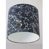 Navy Blue Glow in Dark Constellation Star Drum Lampshade