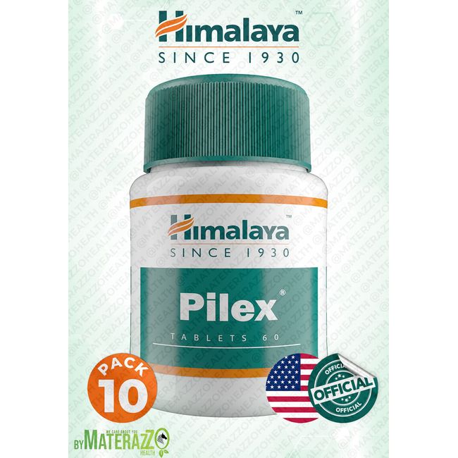 PILEX Himalaya Exp.08/2025 USA OFFICIAL 10 box 600 tablets Hemorrhoid Care Fresh